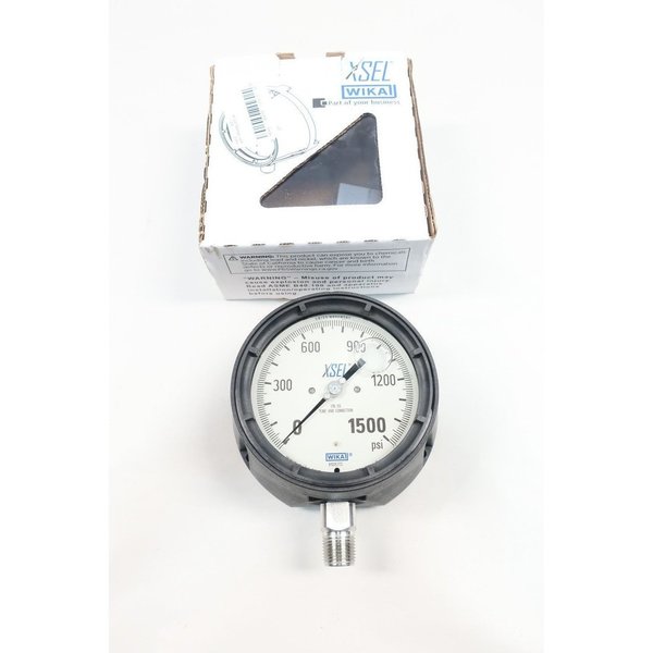 Wika 9834082 233.34 Xsel 4-1/2In 1/2In 0-1500Psi Npt Pressure Gauge 9834082 233.34